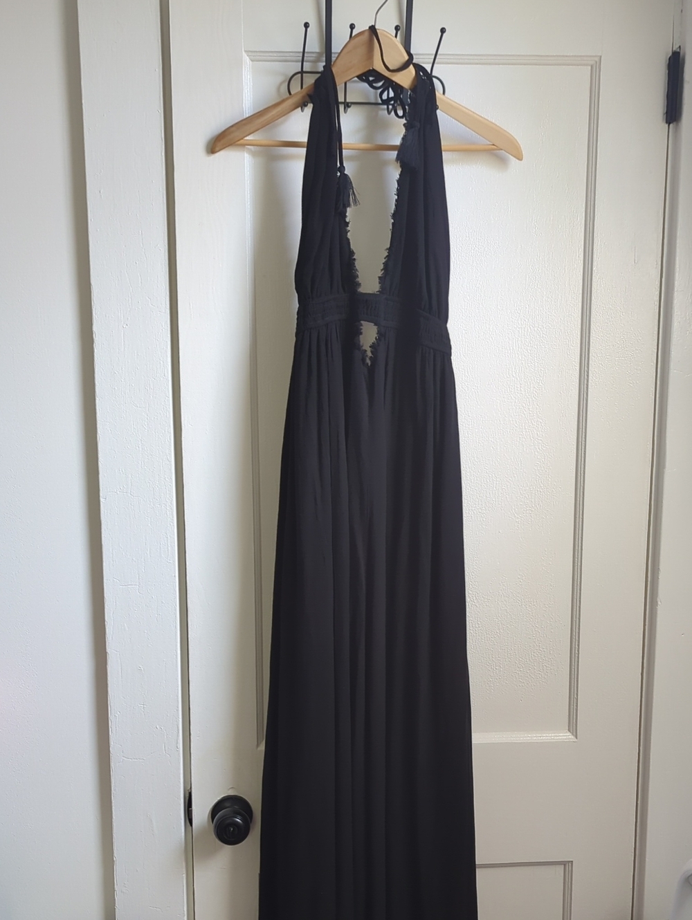 Women's Fashion Nova Elegant Black Halter Maxi Dress Size XL